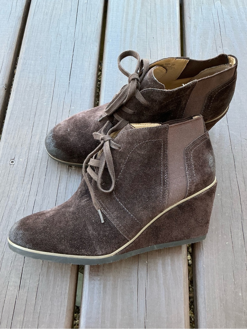 FRANCO SARTO genuine suede leather booties 🤎🤎